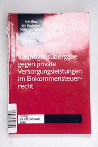 Vermögensübergabe gegen private Versor...