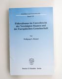 Föderalismus im Umweltrecht der Verein...
