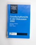 Gesellschaftsrecht in der Diskussion 2000: Jahrest