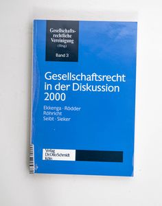 Gesellschaftsrecht in der Diskussion 2...