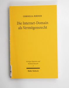 Die Internet-Domain als Vermögensrecht...