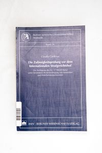 Die Zulässigkeitsprüfung vor dem Inter... Die Zulässigkeitsprüfung vor dem Inter...