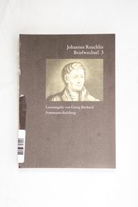 Reuchlin, Johannes: Briefwechsel Lesea... Reuchlin, Johannes: Briefwechsel Lesea...