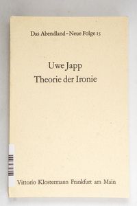 Theorie der Ironie (Das Abendland. For... Theorie der Ironie (Das Abendland. For...