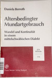 Altersbedingter Mundartgebrauch Altersbedingter Mundartgebrauch