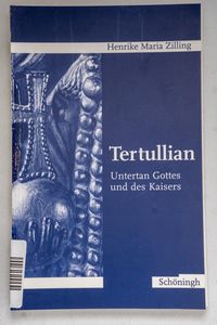 Tertullian - Henrike Maria Zilling Tertullian - Henrike Maria Zilling