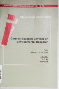 German-Egyptian Seminar on Environment...