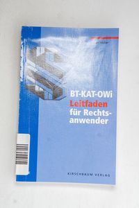 BT-KAT-OWi: Leitfaden für Rechtsanwend... BT-KAT-OWi: Leitfaden für Rechtsanwend...