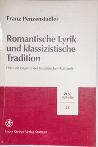 Romantische Lyrik und klassizistische ...