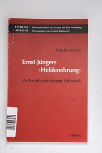Ernst Jüngers Heldenehrung. Zu Facette... Ernst Jüngers Heldenehrung. Zu Facette...