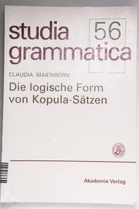 Die Logische Form Von Kopula-Satzen by...