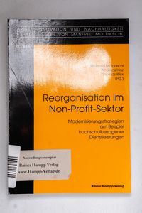 Reorganisation im Non-Profit-Sektor Reorganisation im Non-Profit-Sektor