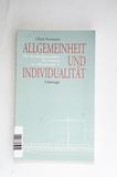 Allgemeinheit und Individualität. - No...
