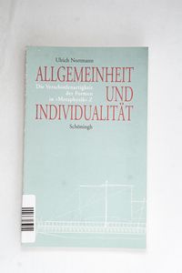Allgemeinheit und Individualität. - No... Allgemeinheit und Individualität. - No...