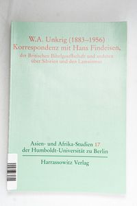 W. A. Unkrig (1883-1956) - Herausgegeb... W. A. Unkrig (1883-1956) - Herausgegeb...