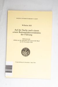 Auf der Suche nach einem neuen Rationa... Auf der Suche nach einem neuen Rationa...