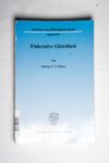 Föderative Gleichheit. - Marcus C. F. Pleyer