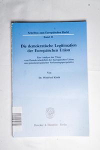 Die demokratische Legitimation der Eur...