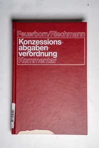 Verordnung über Konzessionsabgaben für...