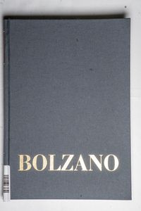 Bernard Bolzano Gesamtausgabe / Einlei... Bernard Bolzano Gesamtausgabe / Einlei...