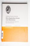 Die Elegischen Verse Von Maximian: Eine Letzte Wid