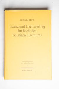 Lizenz und Lizenzvertrag im Recht des ... Lizenz und Lizenzvertrag im Recht des ...