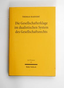 Die Gesellschafterklage im dualistisch... Die Gesellschafterklage im dualistisch...