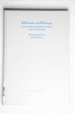 Bibliothek und Philologie. Festschrift...