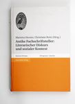 Antike Fachschriftsteller : literarischer Diskurs 