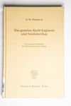Das gemeine Recht Englands und Nordamerikas