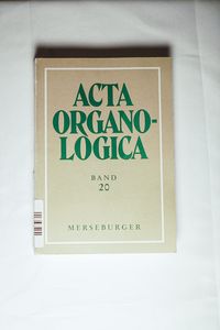 Acta organologica Band 20, Jahresgabe 1987. (= Veröffentlichung der Gesellschaft der Orgelfreunde 129). - Reichling, Alfred (Hrsg.) Acta organologica Band 20, Jahresgabe 1987. (= Veröffentlichung der Gesellschaft der Orgelfreunde 129). - Reichling, Alfred (Hrsg.)