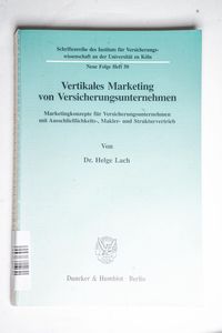 Vertikales Marketing von Versicherungs... Vertikales Marketing von Versicherungs...