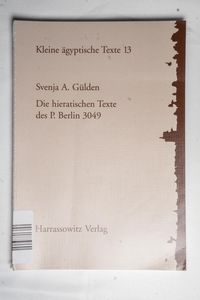 Die hieratischen Texte des P. Berlin 3... Die hieratischen Texte des P. Berlin 3...