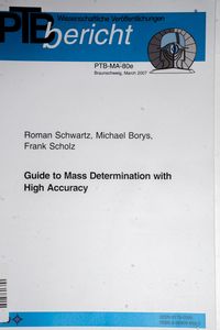 Guide to Mass Determination with high ...