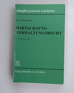 Wirtschaftsverwaltungsrecht. 3. Auflag... Wirtschaftsverwaltungsrecht. 3. Auflag...