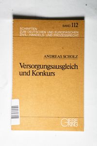 Versorgungsausgleich und Konkurs