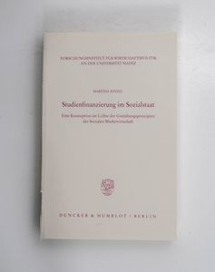 Studienfinanzierung im Sozialstaat - B... Studienfinanzierung im Sozialstaat - B...