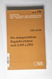 Das amtsgerichtliche Bagatellverfahren nach § 495 a ZPO
