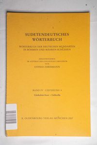 Sudetendeutsches Wörterbuch. Wörterbuc...