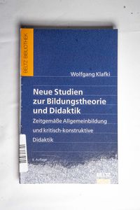 Neue Studien zur Bildungstheorie und D...