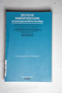 Namen in sprachlichen Kontaktgebieten ... Namen in sprachlichen Kontaktgebieten ...