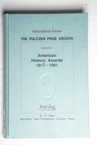 American History Awards 1917 - 1991. F...