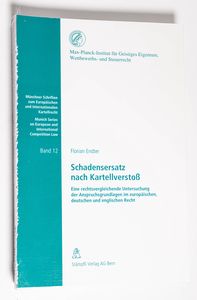 Schadensersatz nach Kartellverstoß : e... Schadensersatz nach Kartellverstoß : e...
