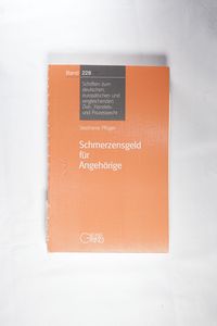 Schmerzensgeld für Angehoerige - Pflüger, Stephanie