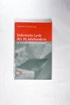 Italienische Literatur des 20. Jahrhunderts / Ital