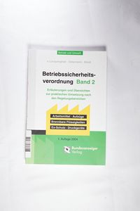 Betriebssicherheitsverordnung 2