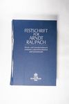 Festschrift für Arndt Raupach zum 70. Geburtstag: