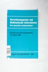 Verrechnungspreise und Multinationale Unternehmen:
