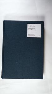Vorlesungen über Ästhetik oder Philosophie des Schönen und der Kunst (1833) Vorlesungen über Ästhetik oder Philosophie des Schönen und der Kunst (1833)