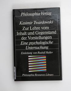 Zur Lehre vom Inhalt und Gegenstand de... Zur Lehre vom Inhalt und Gegenstand de...